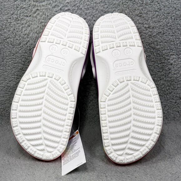 Crocs Classic Rainbow Dye Mens Size 10 Slip On Clogs Shoes Multicolor 208106-93R - Picture 7 of 10